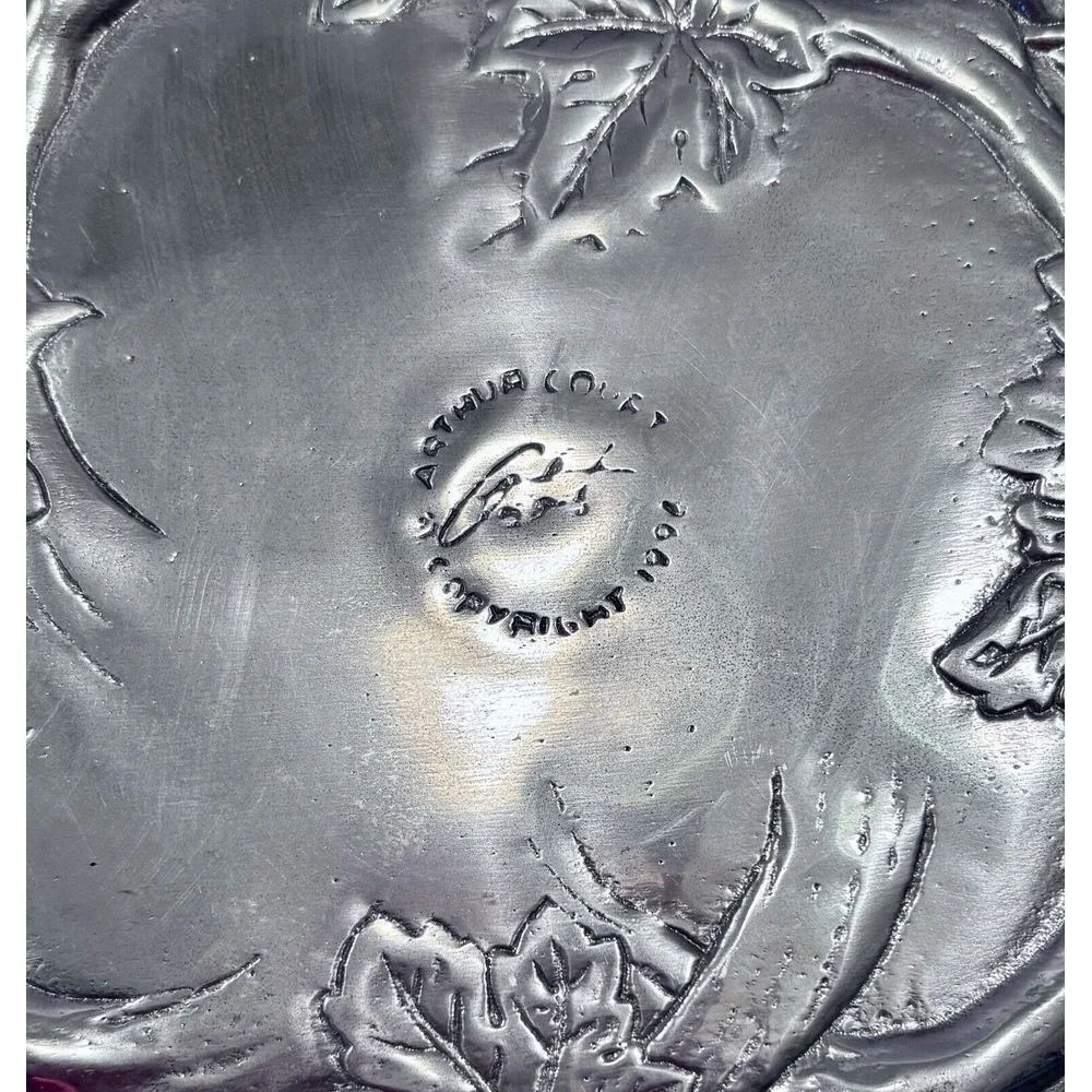 Pewter Arthur Castro Grape‎ themed basket. 1996. Only 1 available. $62